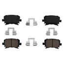 Audi A3, Volkswagen Golf, Eos 2008-2013 Brake Pad Set - Akebono Euro 1K0698451H
